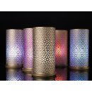 Duni LED-Set Lichter Mehrfarbig Wiederaufladbar 12 St&uuml;ck 70 x 40 mm 12 Std