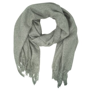 Derhy Damen Schal Demoiselle, Schal mit Fransen, grau