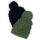 Pepaloves Damen Strickm&uuml;tze mit Bommel