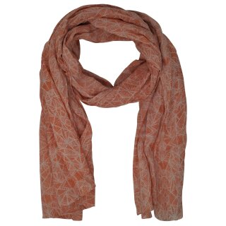 Barts Unisex Schal Mondrian, terracotta/natur