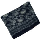 Japan Rags Unisex Tuch Basnett mit Print, Loop Schal,  blau/grau (atlantic), one size