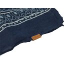Japan Rags Unisex Tuch Basnett mit Print, Loop Schal,  blau/grau (atlantic), one size