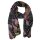 PIECES Damen Tuch Joa, Long Scarf, gebl&uuml;mt, schwarz/rosa, one size