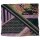 PIECES Damen Tuch Joa, Long Scarf, gebl&uuml;mt, schwarz/rosa, one size