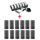 Duni LED-Set Lichter Mehrfarbig Wiederaufladbar 12...
