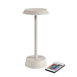 Duni LED Lampe kabellos Nour 26,3 x &Oslash; 11,9 cm 14 Std. Taupe