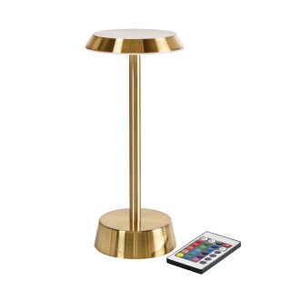 Duni LED Lampe kabellos Nour 26,3 x &Oslash; 11,9 cm 14 Std. Messing