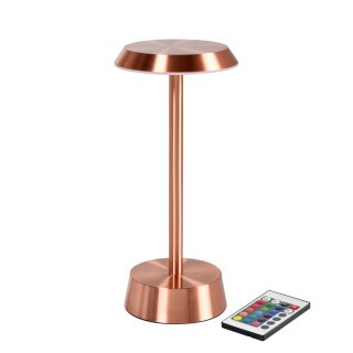 Duni LED Lampe kabellos Nour 26,3 x &Oslash; 11,9 cm 14 Std. Ros&eacute;gold