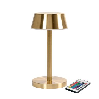 Duni LED Lamp Cordless Nour Midi 20 x &Oslash; 10 cm 14 Std. Gold