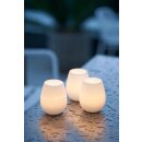 Duni LED-Kerzenhalter Tropical 10,3 x &Oslash; 8,5 cm Wei&szlig;
