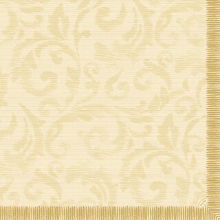 Duni Dunilin&reg;-Serviette 40 x 40 cm Rich Damast Cream - 12 St&uuml;ck
