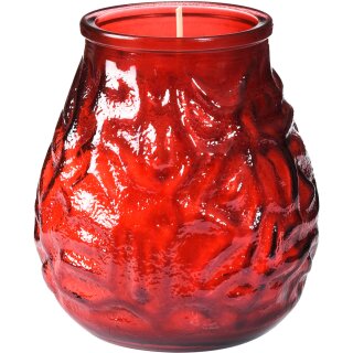 Duni Kerzenglas Venezia 100 x &Oslash; 100 mm 70 Std. Rot