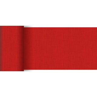 Duni Bio Dunicel&reg;-Tischl&auml;ufer 0,15 x 20 Linnea Red
