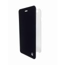 Krusell Flip- / Book-Cover Boden f&uuml;r Apple iPhone 6/6S Plus, Vorderseite schwarz, R&uuml;ckseite transparent