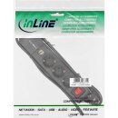 InLine&reg; Steckdosenleiste, 3-fach Schutzkontakt, 2x USB, mit Schalter, 1,5m, schwarz