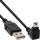InLine&reg; USB 2.0 Mini-Kabel, Stecker A an Mini-B Stecker (5pol.) unten abgewinkelt 90&deg;, schwarz, 3m