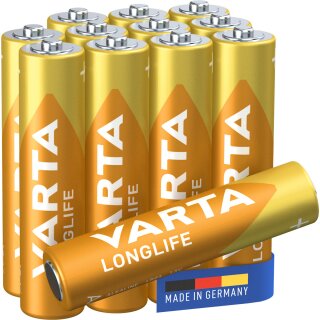 VARTA LONGLIFE Batterie AAA LR03 Micro 12er Big Box
