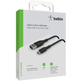Belkin Micro-USB/USB-A Kabel PVC, 1m, schwarz