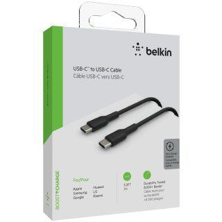 Belkin USB-C/USB-C Kabel PVC, 1m, schwarz