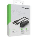 Belkin Dual USB-A Kfz-Ladeger&auml;t incl. USB-C Kabel 1m...