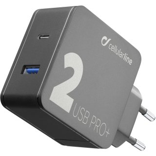 Cellularline Multi-Power Home Charger 2 Port 18WQC + 18WPD