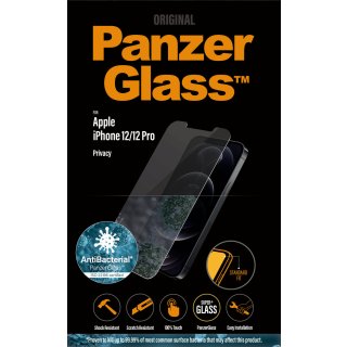 PanzerGlass iPhone 12/12 Pro Privacy Antibakt., StandardFit