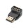 DIGITUS HDMI Adapter Typ A 90&oslash; gewinkelt St/Bu UltraHD schwarz