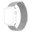 topp - Armband Apple Watch 42/44 mm, Mesh, silver