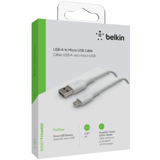 Belkin Micro-USB/USB-A Kabel PVC, 1m, wei&szlig;