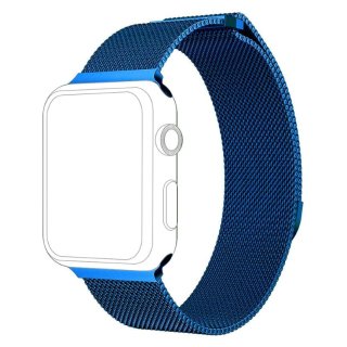 topp - Armband Apple Watch 42/44 mm, Mesh, blue