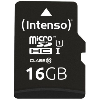 Intenso 16GB microSDHC Class10 UHS-I Premium + SD-Adapter