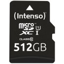 Intenso 512GB SDXC Class10 UHS-I Premium + SD-Adapter