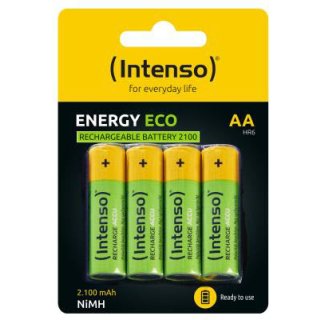 Intenso Batteries Rechargeable Eco AA HR6 2100mAh 4er Blister