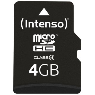Intenso 4GB microSDHC Class 4 + SD-Adapter