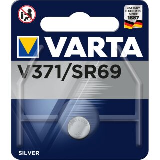 VARTA Knopfzellenbatterie Electronics V371 (SR69) Silber