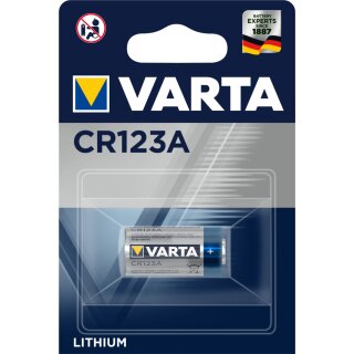VARTA LITHIUM  CR123A Blister 1
