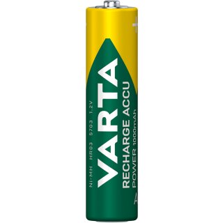 VARTA Rechargeable Akku AAA Micro 2er 1000mAh (Entladeschutz)