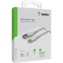 Belkin USB-C/USB-A Kabel PVC, 2m, wei&szlig;
