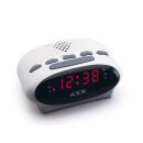 Lenco ICR-210 FM-Uhrenradio &amp; Radiowecker (Wei&szlig;)