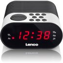 Lenco CR-07 Uhren-Radio (Wei&szlig;)
