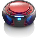 Lenco SCD-550RD CD-Radio mit MP3, USB, BT, Lichteffekte...